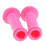Maxbell Kids Childs Bicycle Handlebar Grip Non Slip Rubber Handle Bar Grips Rose Red