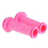 Maxbell Kids Childs Bicycle Handlebar Grip Non Slip Rubber Handle Bar Grips Rose Red