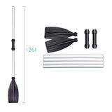 Maxbell 1 Pair Aluminum Alloy Detachable Kayak Paddles Adjustable for Dinghy Canoe