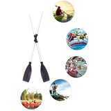 Maxbell 1 Pair Aluminum Alloy Detachable Kayak Paddles Adjustable for Dinghy Canoe