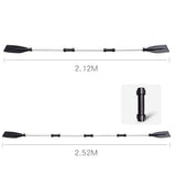 Maxbell 1 Pair Aluminum Alloy Detachable Kayak Paddles Adjustable for Dinghy Canoe