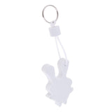 Maxbell Yacht Sailing Boating Floating Key Ring Keyring Key Chain Rabbit White