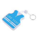 Maxbell Yacht Sailing Boating Floating Key Ring Keyring Key Chain Vest White Blue