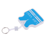 Maxbell Yacht Sailing Boating Floating Key Ring Keyring Key Chain Vest White Blue