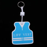 Maxbell Yacht Sailing Boating Floating Key Ring Keyring Key Chain Vest White Blue