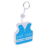 Maxbell Yacht Sailing Boating Floating Key Ring Keyring Key Chain Vest White Blue