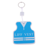 Maxbell Yacht Sailing Boating Floating Key Ring Keyring Key Chain Vest White Blue