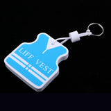 Maxbell Yacht Sailing Boating Floating Key Ring Keyring Key Chain Vest White Blue