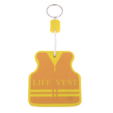 Maxbell Yacht Sailing Boating Floating Key Ring Keyring Key Chain Vest Yellow Orange