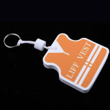 Maxbell Yacht Sailing Boating Floating Key Ring Keyring Key Chain Vest White Orange