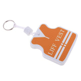 Maxbell Yacht Sailing Boating Floating Key Ring Keyring Key Chain Vest White Orange