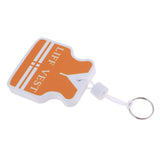 Maxbell Yacht Sailing Boating Floating Key Ring Keyring Key Chain Vest White Orange