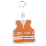 Maxbell Yacht Sailing Boating Floating Key Ring Keyring Key Chain Vest White Orange