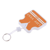 Maxbell Yacht Sailing Boating Floating Key Ring Keyring Key Chain Vest White Orange