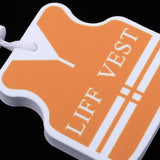 Maxbell Yacht Sailing Boating Floating Key Ring Keyring Key Chain Vest White Orange