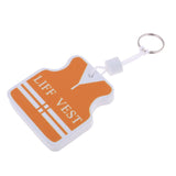 Maxbell Yacht Sailing Boating Floating Key Ring Keyring Key Chain Vest White Orange