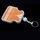 Maxbell Yacht Sailing Boating Floating Key Ring Keyring Key Chain Vest White Orange