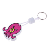 Maxbell Yacht Sailing Boating Floating Key Ring Keyring Key Chain Octopus Hot Pink