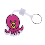 Maxbell Yacht Sailing Boating Floating Key Ring Keyring Key Chain Octopus Hot Pink