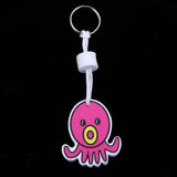 Maxbell Yacht Sailing Boating Floating Key Ring Keyring Key Chain Octopus Hot Pink