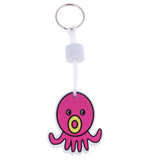 Maxbell Yacht Sailing Boating Floating Key Ring Keyring Key Chain Octopus Hot Pink