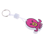 Maxbell Yacht Sailing Boating Floating Key Ring Keyring Key Chain Octopus Hot Pink