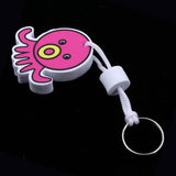 Maxbell Yacht Sailing Boating Floating Key Ring Keyring Key Chain Octopus Hot Pink