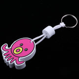 Maxbell Yacht Sailing Boating Floating Key Ring Keyring Key Chain Octopus Hot Pink