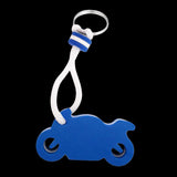 Maxbell Portable Floating Motorcycle Keyring Buoyant Key Ring for Water Sport Blue