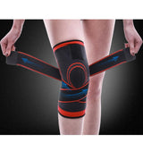 Maxbell 3D Weaving Knee Brace Breathable Sleeve Support for Sports Protect Red-L