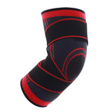 Maxbell 3D Weaving Knee Brace Breathable Sleeve Support for Sports Protect Red-L