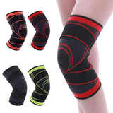 Maxbell 3D Weaving Knee Brace Breathable Sleeve Support for Sports Protect Red-L