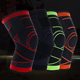Maxbell 3D Weaving Knee Brace Breathable Sleeve Support for Sports Protect Red-L