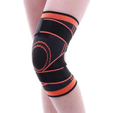 Maxbell 3D Weaving Knee Brace Breathable Sleeve Support for Sports Protect Orange-XL
