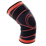 Maxbell 3D Weaving Knee Brace Breathable Sleeve Support for Sports Protect Orange-XL