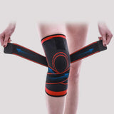 Maxbell 3D Weaving Knee Brace Breathable Sleeve Support for Sports Protect Orange-XL