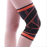Maxbell 3D Weaving Knee Brace Breathable Sleeve Support for Sports Protect Orange-XL