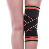 Maxbell 3D Weaving Knee Brace Breathable Sleeve Support for Sports Protect Orange-XL