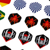 Maxbell 60/54 Dart Flag Flight Standard Dart Flight Tail Replacement 60pcs Assorted