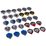 Maxbell Assortment Dart Flag Flight Standard Dart Flight Replacement Laser Pattern 1