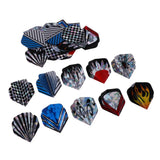 Maxbell Assortment Dart Flag Flight Standard Dart Flight Replacement Laser Pattern 1