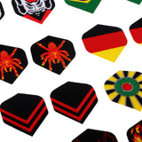 Maxbell Assortment Dart Flag Flights Standard Dart Flight Replacement 24 Assembly