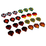 Maxbell Assortment Dart Flag Flights Standard Dart Flight Replacement 24 Assembly