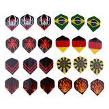 Maxbell Assortment Dart Flag Flights Standard Dart Flight Replacement 24 Assembly