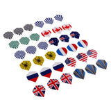 Maxbell Assortment Dart Flag Flights Standard Dart Flight Replacement 36 Flag Print