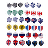 Maxbell Assortment Dart Flag Flights Standard Dart Flight Replacement 36 Flag Print