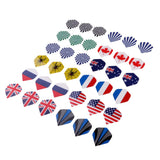 Maxbell Assortment Dart Flag Flights Standard Dart Flight Replacement 36 Flag Print