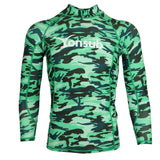 Maxbell Adult Long Sleeve Surfing Swimming Beach Wetsuit Top Rash Guard Shirt L