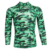 Maxbell Adult Long Sleeve Surfing Swimming Beach Wetsuit Top Rash Guard Shirt L