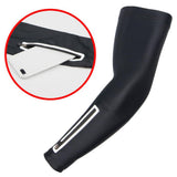Maxbell Elastic Armband for Phones Long Zip Wristband Arm Holder for Sport Long-M